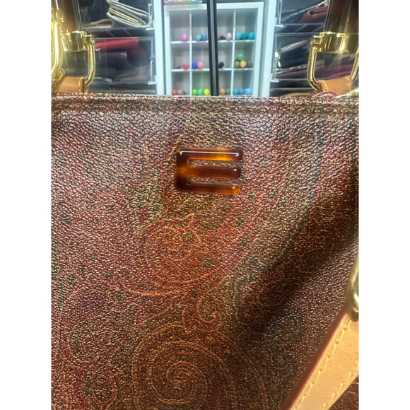 Women's Etro Tote Bag Medium Brown - Picture 5 of 16